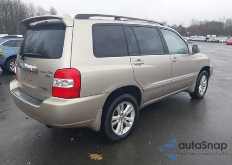 2007 Toyota Highlander Hybrid Limited V6 z USA, uszkodzony, nr VIN JTEEW21A570039163